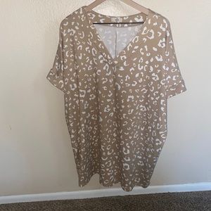 Cheetah print dress